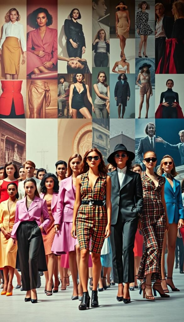 A vibrant collage of fashion evolution through the decades, showcasing the timeless allure of stylish outfits that captivate attention. In the foreground, a dazzling array of silhouettes, from the sleek and tailored looks of the 1950s to the bold and experimental styles of the 1980s, all expertly curated to highlight the essence of "fly" fashion. The middle ground features a diverse array of models, each embodying the unique flair of their respective eras, while the background sets the stage with nostalgic backdrops and subtle hints of historical trends. Captured with a cinematic lens, the image exudes a sense of timelessness, inspiring a deeper appreciation for the ever-evolving nature of style and the ability to create truly "fly" outfits that captivate the modern fashion scene. A vibrant collage of fashion evolution through the decades, showcasing the timeless allure of stylish outfits that captivate attention. In the foreground, a dazzling array of silhouettes, from the sleek and tailored looks of the 1950s to the bold and experimental styles of the 1980s, all expertly curated to highlight the essence of "fly" fashion. The middle ground features a diverse array of models, each embodying the unique flair of their respective eras, while the background sets the stage with nostalgic backdrops and subtle hints of historical trends. Captured with a cinematic lens, the image exudes a sense of timelessness, inspiring a deeper appreciation for the ever-evolving nature of style and the ability to create truly "fly" outfits that captivate the modern fashion scene.