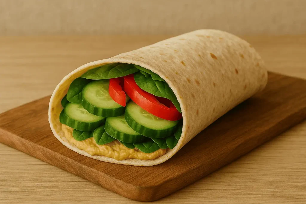 Veggie Wrap with Hummus
