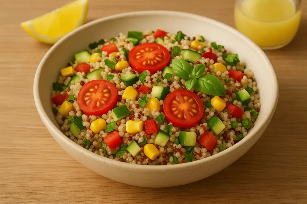 Quinoa Salad with Lemon Dressing