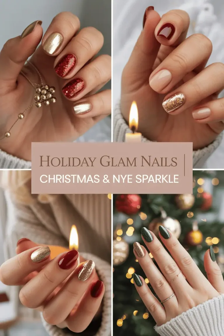 ✨ 21 Glitter & Sparkle Nail Designs for the Holidays
