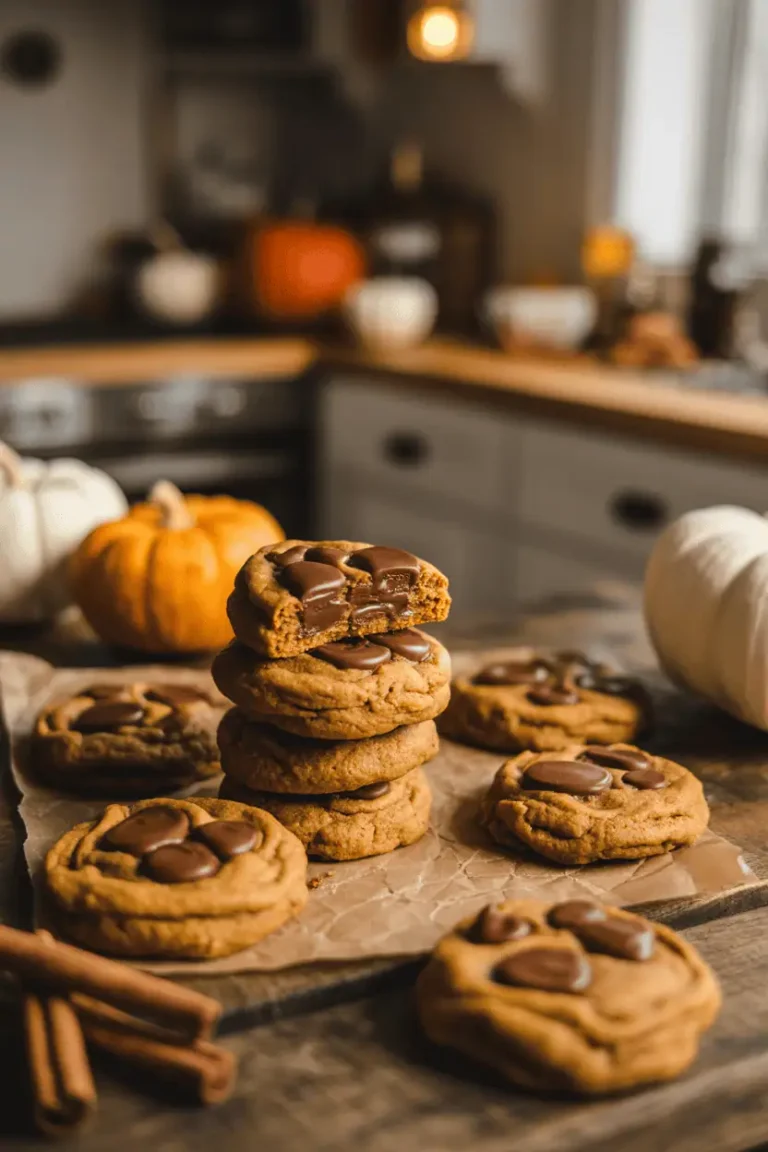 🍪 Soft & Chewy Pumpkin Chocolate Chip Cookies